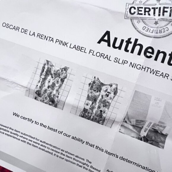 Oscar De La Renta Pink Label Slip Nightgown Small Floral Dress Ruffles VTG COA‎ - Picture 10 of 16